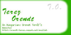 terez orendt business card